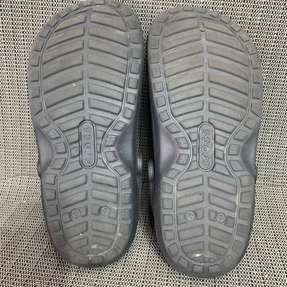 Crocs Dual Comfort Slip On Shoes Women's Size 7 Men Size 5 Faux Fur Lined - Picture 6 of 7